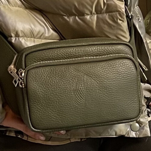 handtasche/schultertasche kunstsinn echtes leder made in italy