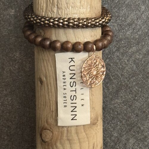 armband yana nr.241 – rosenholz & mandala